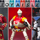 Beast Kingdom's Medieval Iron Man, Bandai's S.H. Figuarts Godzilla Singular Point Jet Jaguar, and Hot Toys' Clone Wars Jesse.